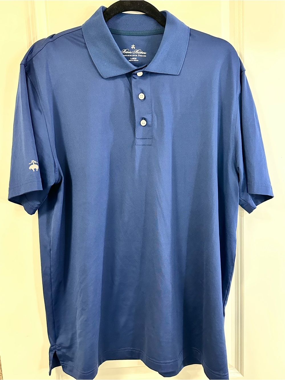 Brooks Brothers Men's Blue Short-Sleeve Polo